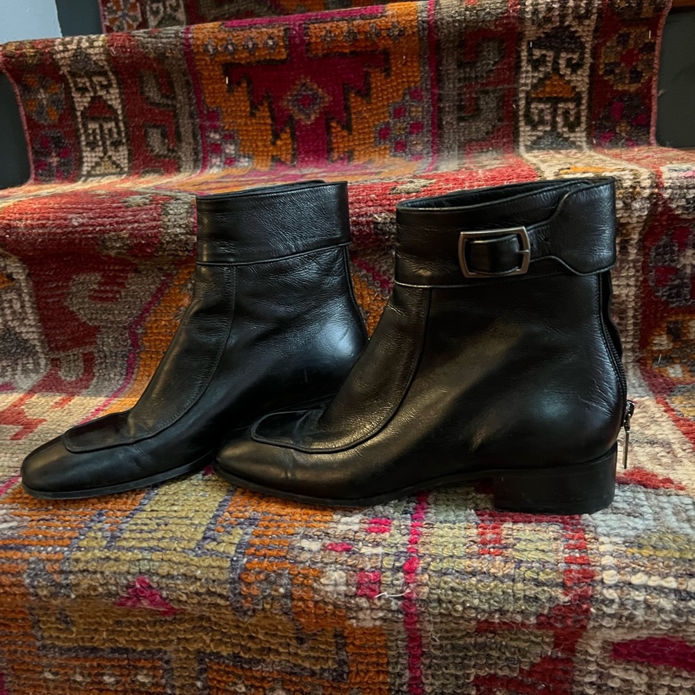 Saint Laurent buckle boots